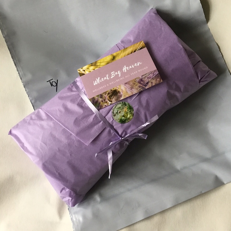 Beautiful Microwave lavender scented, wheat bag gift, in a lovely bumble bee print, perfect gardeners holistic heat pad. image 8