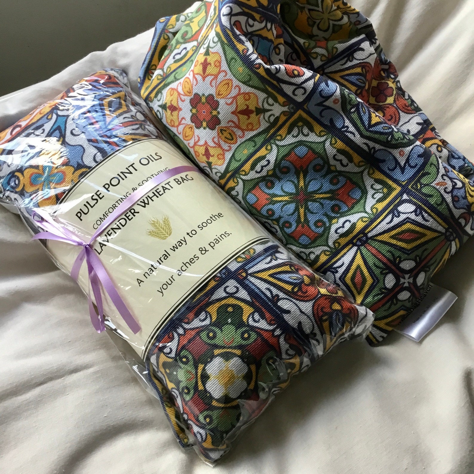 Wheat Bag for Natural Pain Relief Wellbeing Heating Pad Gift. Etsy
