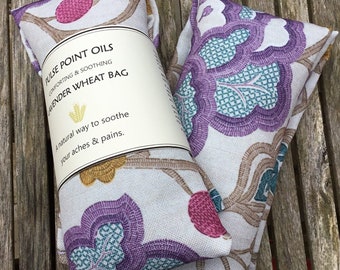 Lavender scented wheat bags. Heat pad body warmer. Natural pain reliever. Get well small gift magnolia