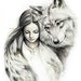 Margret Bertens reviewed Counted Cross Stitch Pattern "Girl with a wolf"