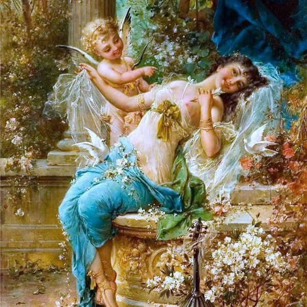 Counted Cross Stitch Pattern "Amur Arrow, Hans Zatzka"