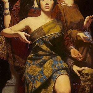 Counted Cross Stitch Pattern &quot;The goddesses of fate 168&quot;