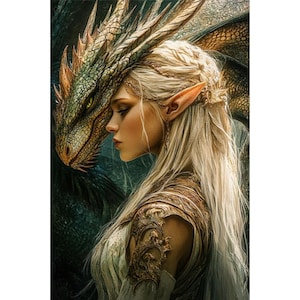 Räknat korsstygnsmönster "Dragon Guardian 135"