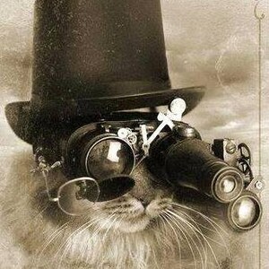 Counted Cross Stitch Pattern &quot;Cat steampunk&quot;