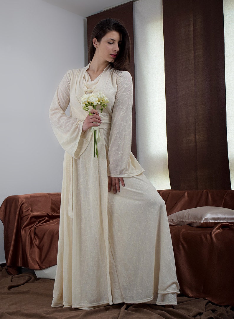 Bata de encaje vestido de novia batas para las mujeres | Etsy