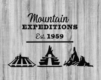 Space Mountain Svg Etsy