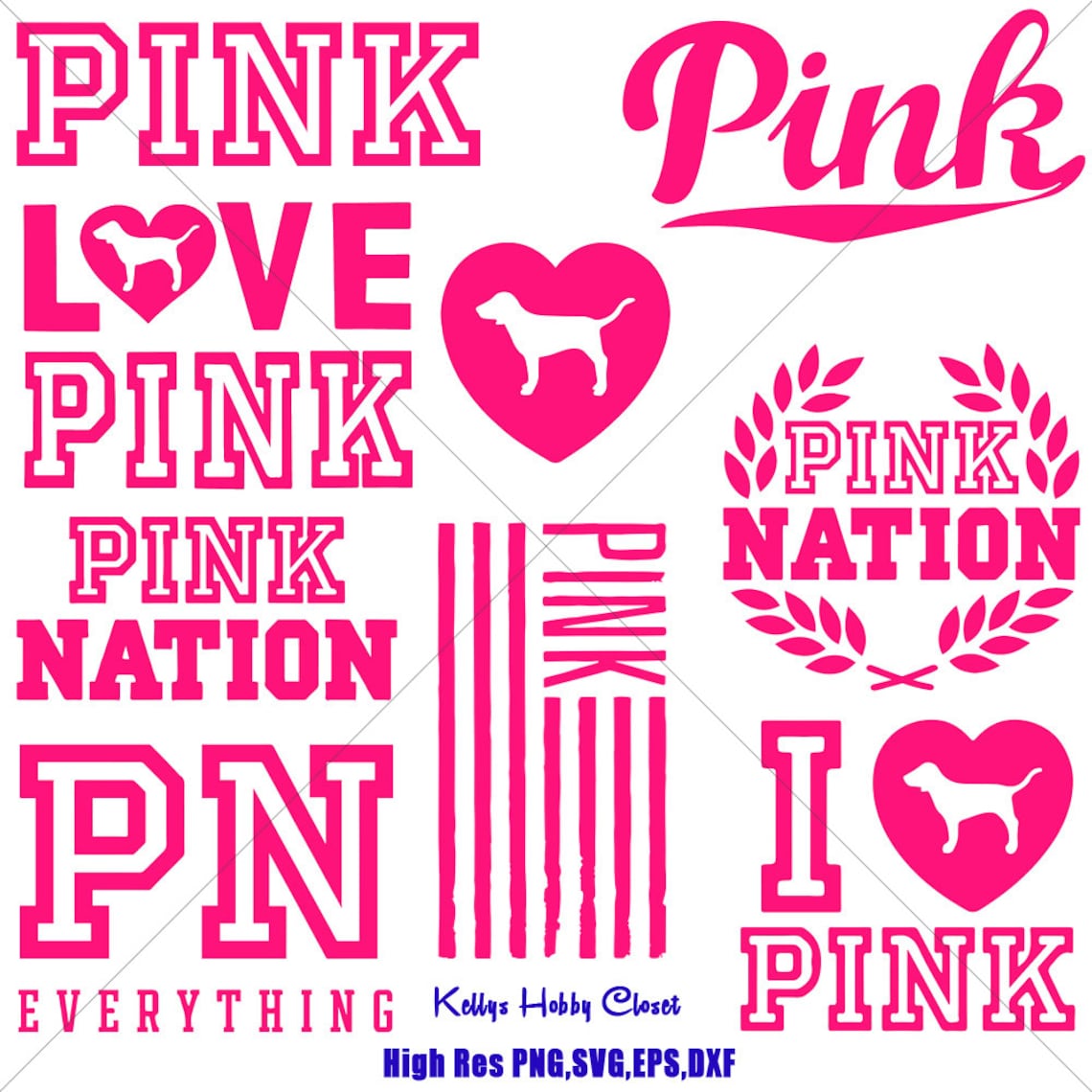 Love Pink Love Pink SVG Bundle Love Pink Clip Art Bundle - Etsy