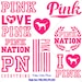 Love Pink, Love Pink SVG Bundle, Love Pink Clip Art Bundle, Love Pink, Pink Nation, Love Pink Dog, svg, svg, png, dxf, eps