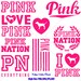 Love Pink, Love Pink SVG Bundle, Love Pink Clip Art Bundle, Love Pink, Pink Nation, Love Pink Dog, svg, svg, png, dxf, eps 