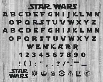 Star Wars Font Etsy