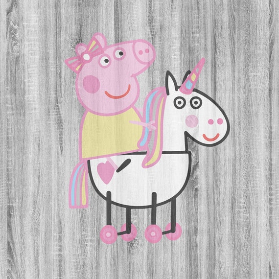 Download Peppa Pig Unicorn Svg Peppa Pig Png Peppa Pig Clipart Peppa Etsy