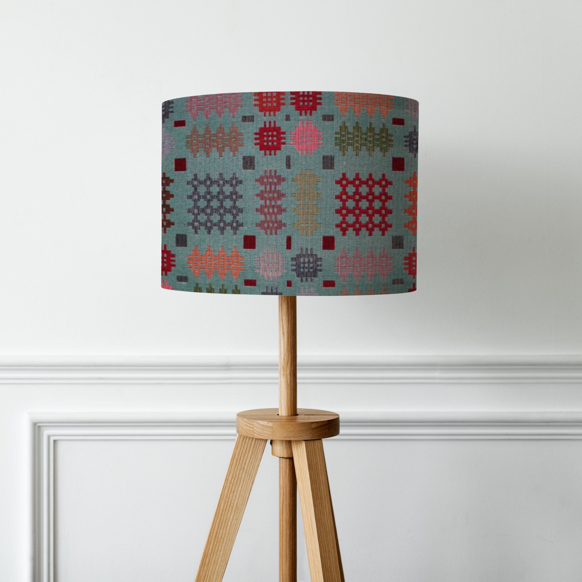 Welsh tapestry blanket design lampshade