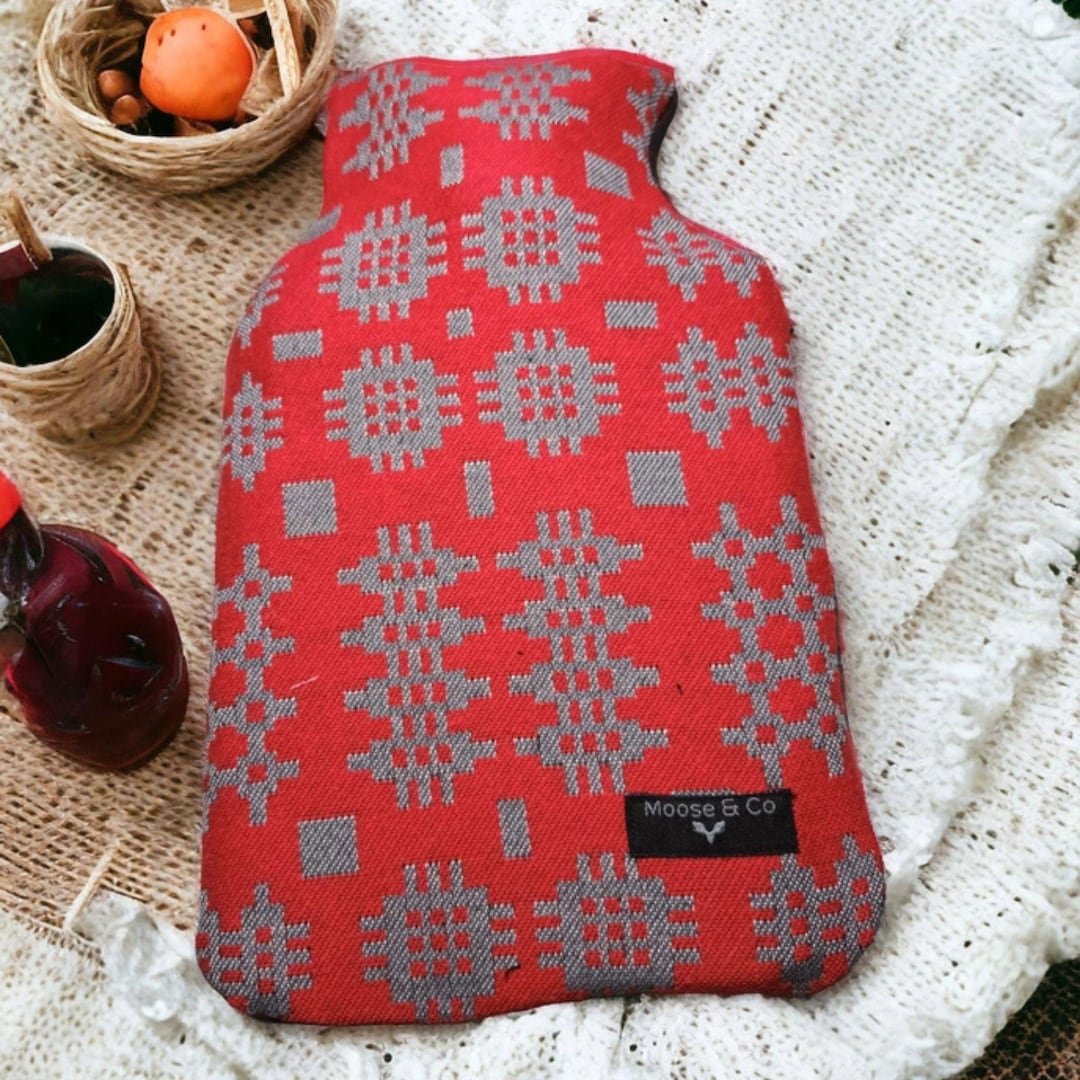 Welsh Tapestry Blanket Design Hot Water Bottle, Hot Water Bottle Covers