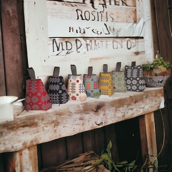 Welsh Tapestry Fabric Door Stop: Rustic Home Decor