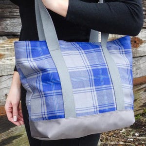 Welsh Wool Tartan Tote Bag: Handmade Clan Shoulder Bag