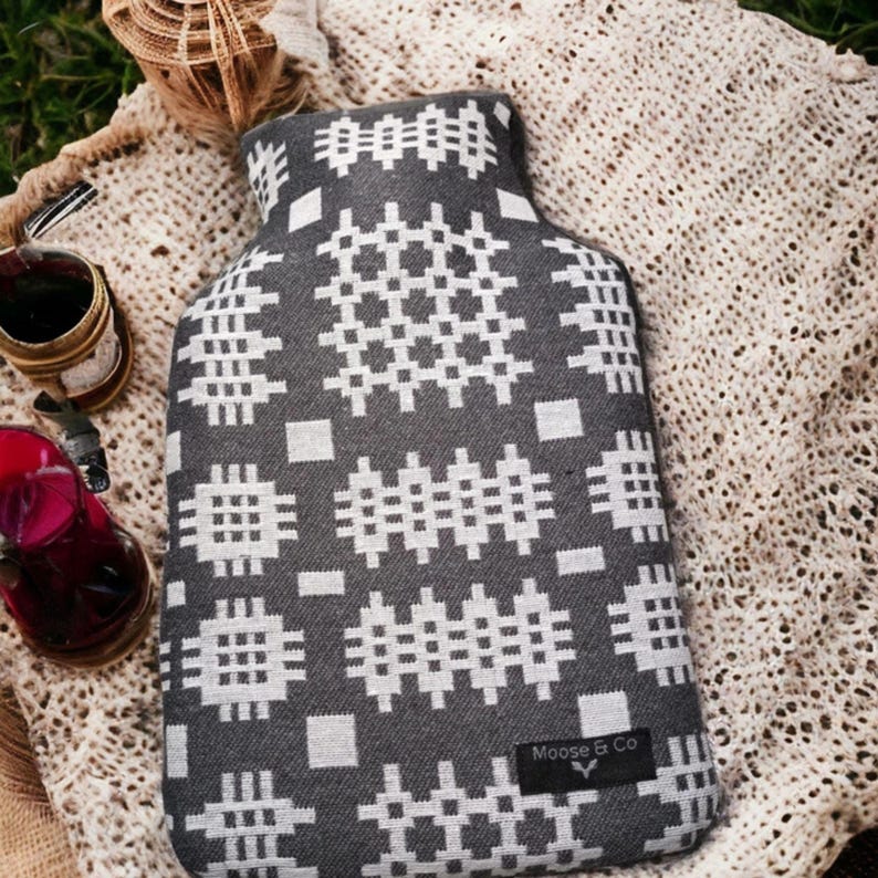 Welsh Tapestry Blanket Design Hot Water Bottle, Hot Water Bottle Covers