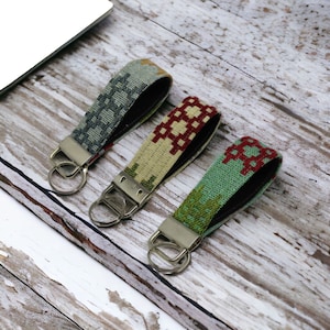 Welsh Tapestry Print Keyfobs