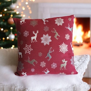 Christmas Cushions, Stag Cushions, Christmas decor