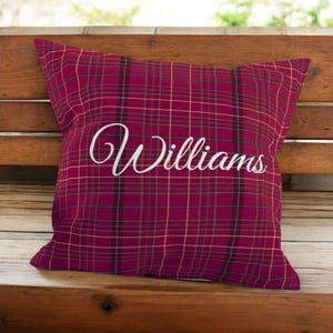 Walisische Tartan personalisierte Kissen