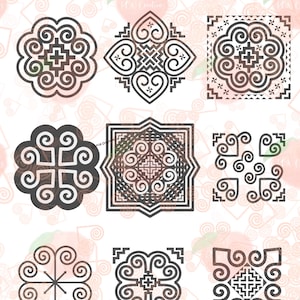 Hmong Digital Files Pack 30. JPEG, PNG. PDF. Digital file.