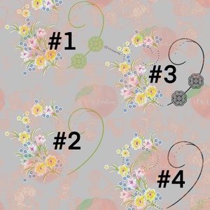 Floral Wreaths 4, JPEG, PNG, Digital Download