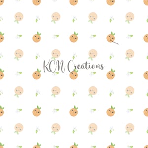 Cuties Background 1, Baby Shower, Orange, Tangerine, Mandarin, JPEG, PNG, Digital Download