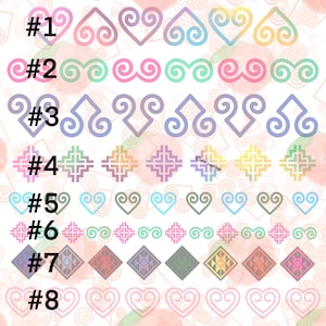 Hmong Digitale Dateien, Pack-16, JPEG, PNG, PDF, Digitaler Download