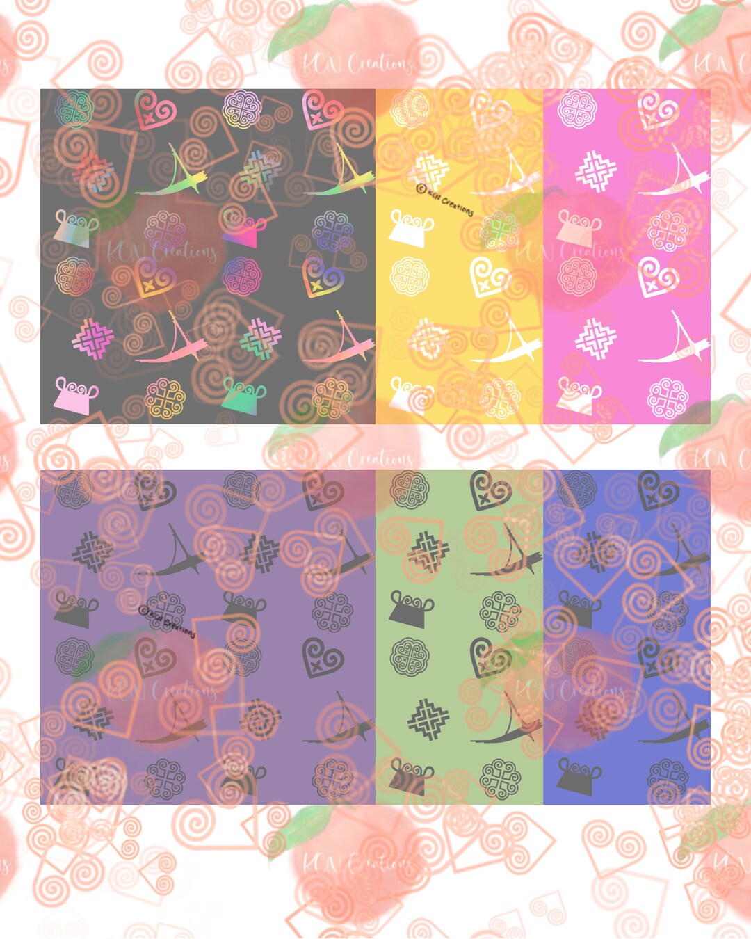 Cute Hmong Pattern 2. JPEG, PNG, PDF. Digital File. - Etsy
