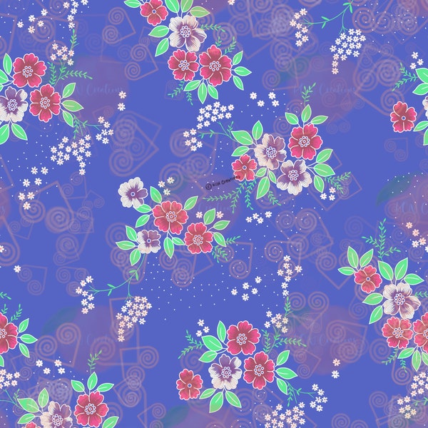 Hmong Thai Li Loos Pattern, Design 13. JPEG. PNG. Digital File.