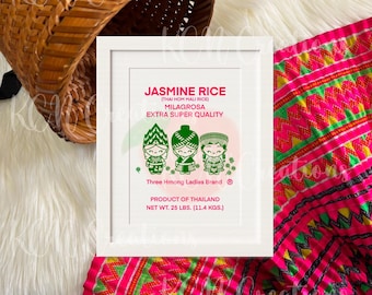 Three Ladies Brand – Hmong Inspired, Three Hmong Ladies, JPEG, PNG, Digital Download