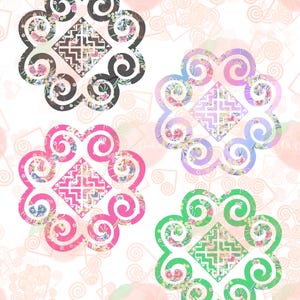 Hmong Digital Files Pack 33. JPEG, PNG. PDF. Digital file.