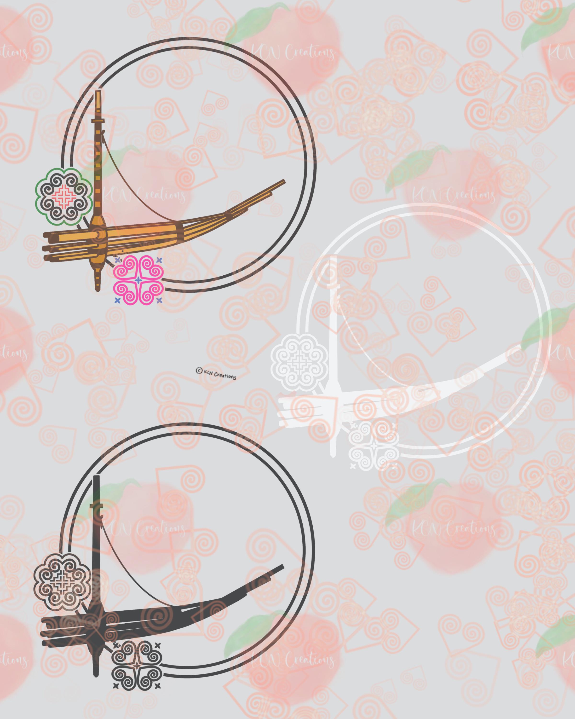 Hmong Qeej, Pack 3, Instrument, JPEG, PNG, PDF, Digital Download - Etsy