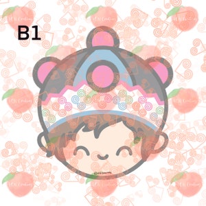Cute Boy In Hmong Hat - B1, Color and B&W, JPEG, PNG, Digital Download