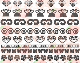 Archivos digitales Hmong, paquete de 5, JPEG, PNG, PDF, descarga digital