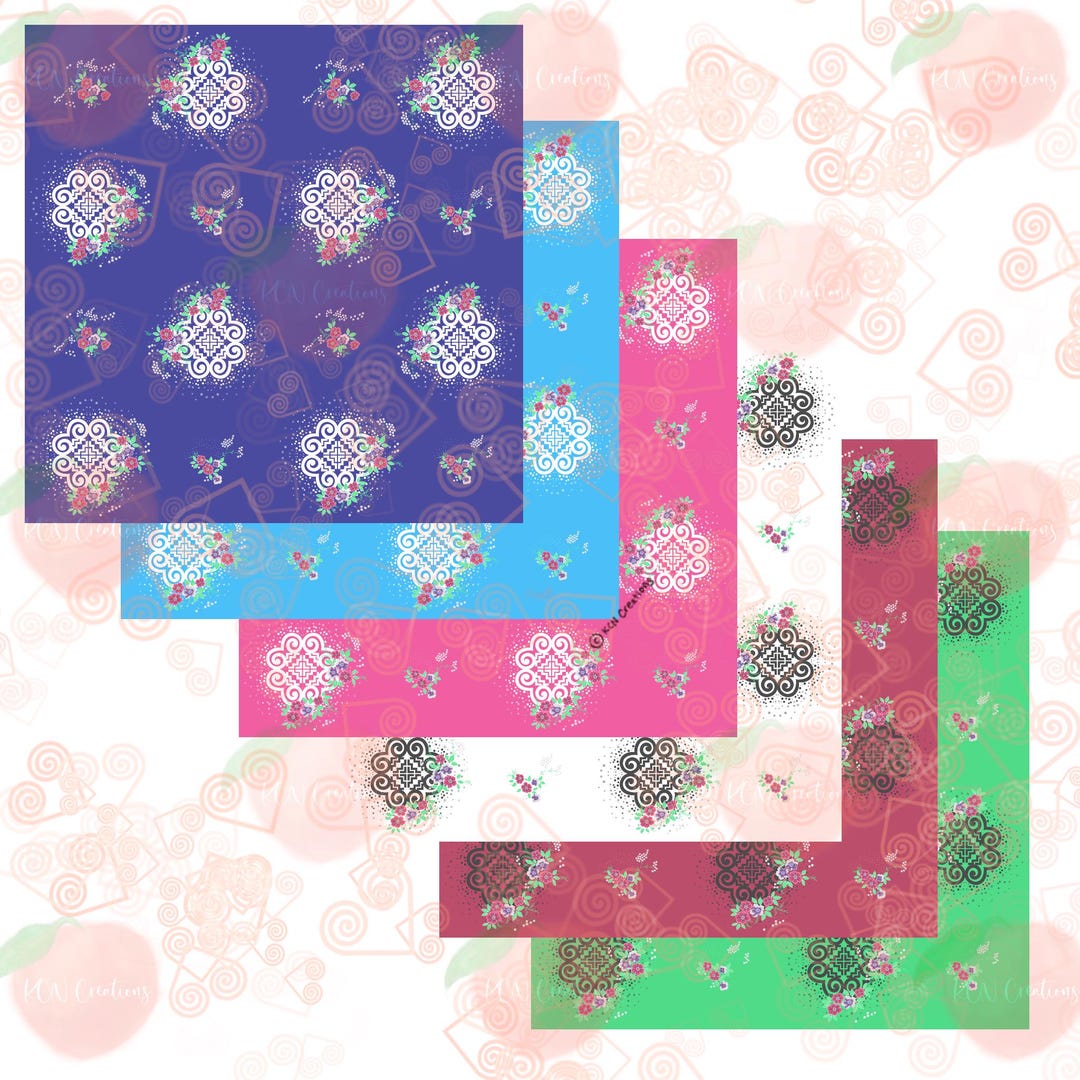 Cute Hmong Pattern 8. JPEG, PNG. Digital File. - Etsy