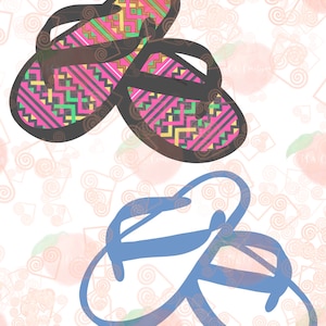 Sandals - Hmong Inspired, JPEG, PNG, Digital Download