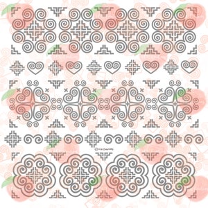 Hmong Digital Files Pack 6 - Designs. JPEG, PNG, pdf. Digital file.