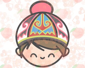 Hmong Boy, Hat 2, JPEG, PNG, Digital Download