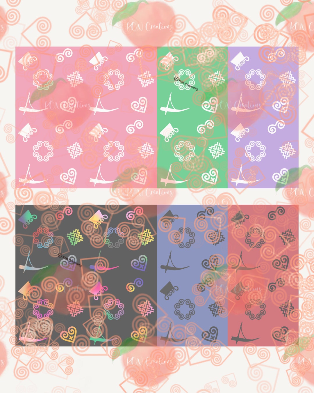 Cute Hmong Pattern 3. JPEG PNG PDF. Digital File. - Etsy