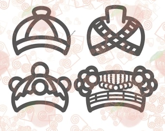 Hmong Hats Bundle, Small PNG, Digital Download