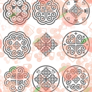 Hmong Digital Files, Pack 15, JPEG, PNG, PDF, Digital Download