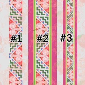 Hmong Paj Ntaub Mos (PNM) Pattern 6, JPEG, PNG, Digital Download