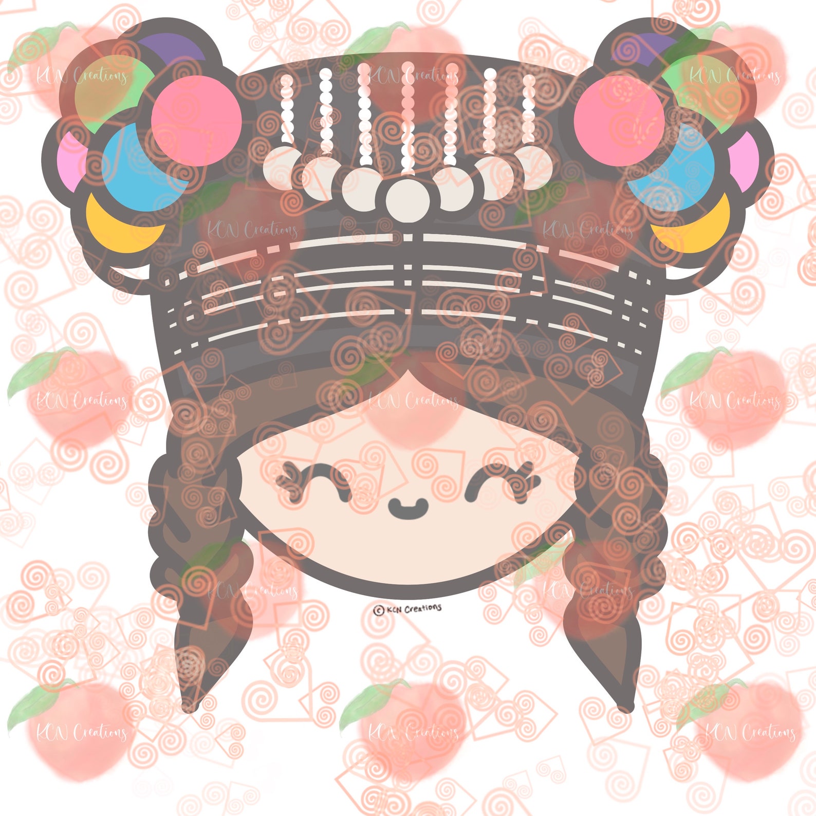 Cute Hmong Girl in Pom Pom Hat. Digital File. JPEG. PNG. - Etsy