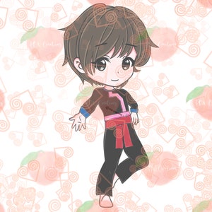 Chibi, Hmong Boy 10, JPEG, PNG, Digital Download