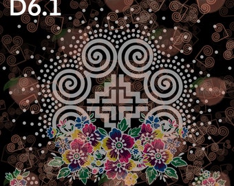 Hmong Inspired Design 6, JPEG PNG, Digital Download