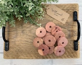 Traditional Cedar Wood Moth Repellent Balls - Large Clothes Hanger Discs - Eco Friendly Compostable - Wardrobe Drawers