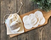 Bamboo Soft Cotton Makeup Pads Storage Bag - Wash Bag -Face Pads -Cleansing -Makeup Remover- Rounds -Cloths -Eco -Zero Waste