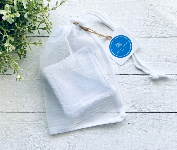 Wash Bag Laundry Bag for Washable Makeup Pads Cloths & Soap Nuts Net Mesh Washing  Bag Storage Bag Drawstring 