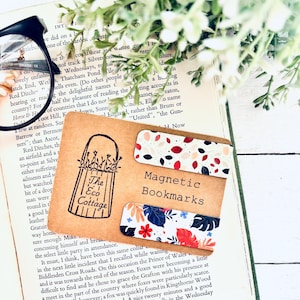 Leaf Floral Magnetic Bookmark Set: Bookish Gift