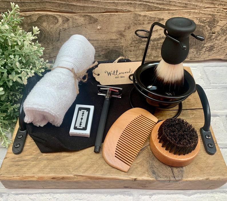 Mens Grooming Shaving Kit Set Natural Eco Friendly Etsy